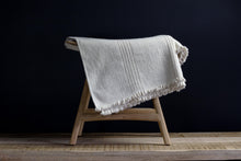 Load image into Gallery viewer, Handloomed Throw-Natural Stripe