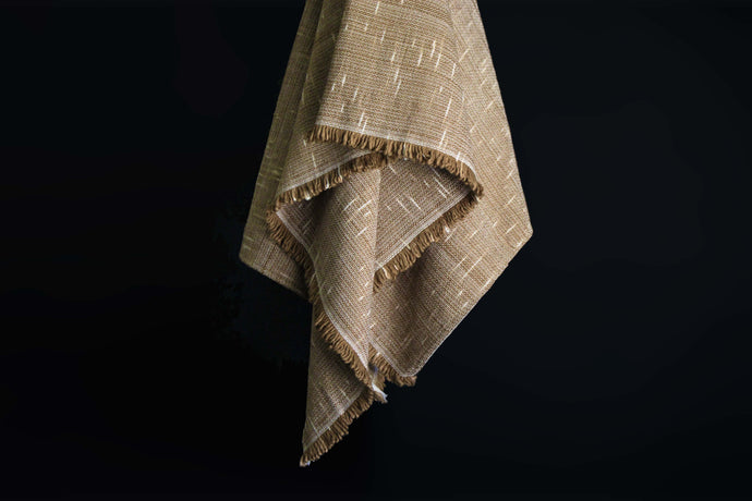 hand loomed throw