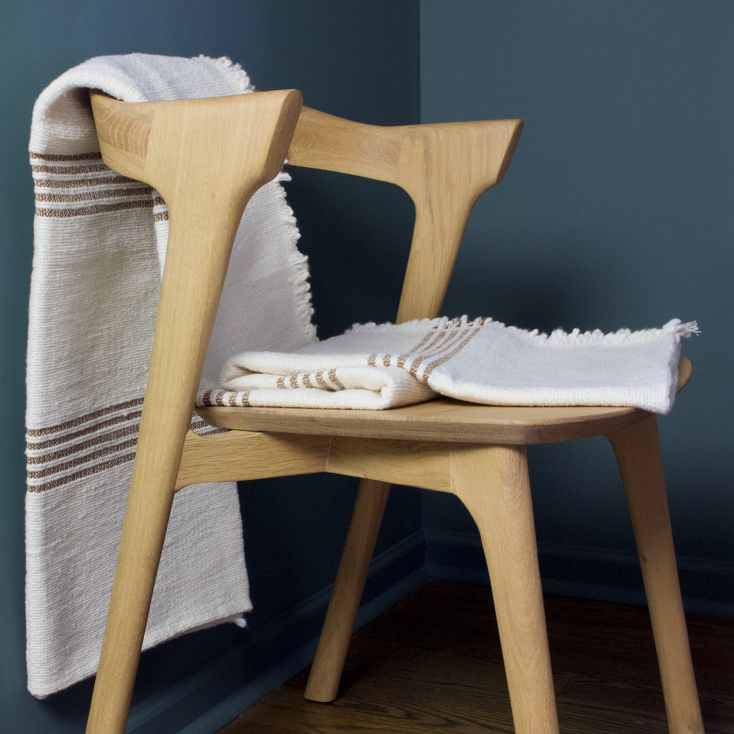 hand loomed throw