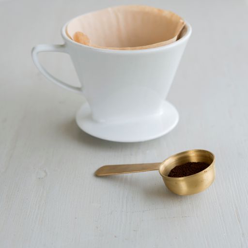 brass coffee scoop