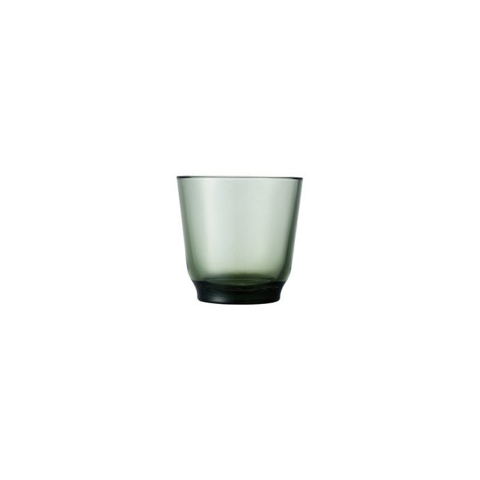 green glass tumbler