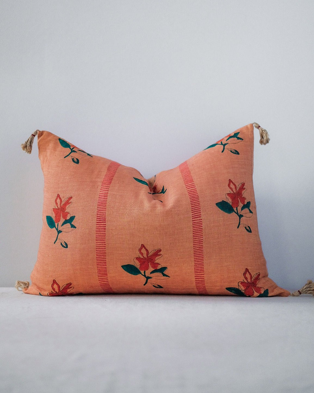 linen throw pillow