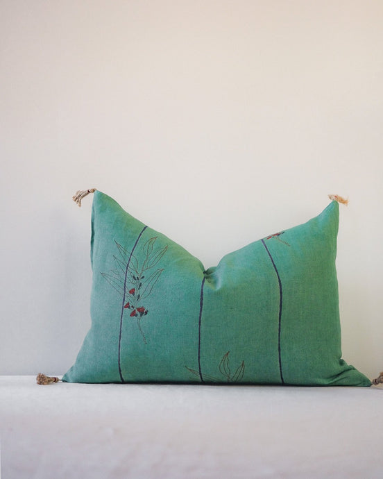 linen throw pillow