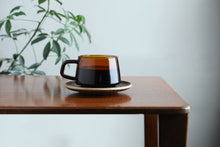 Load image into Gallery viewer, amber glass cup
